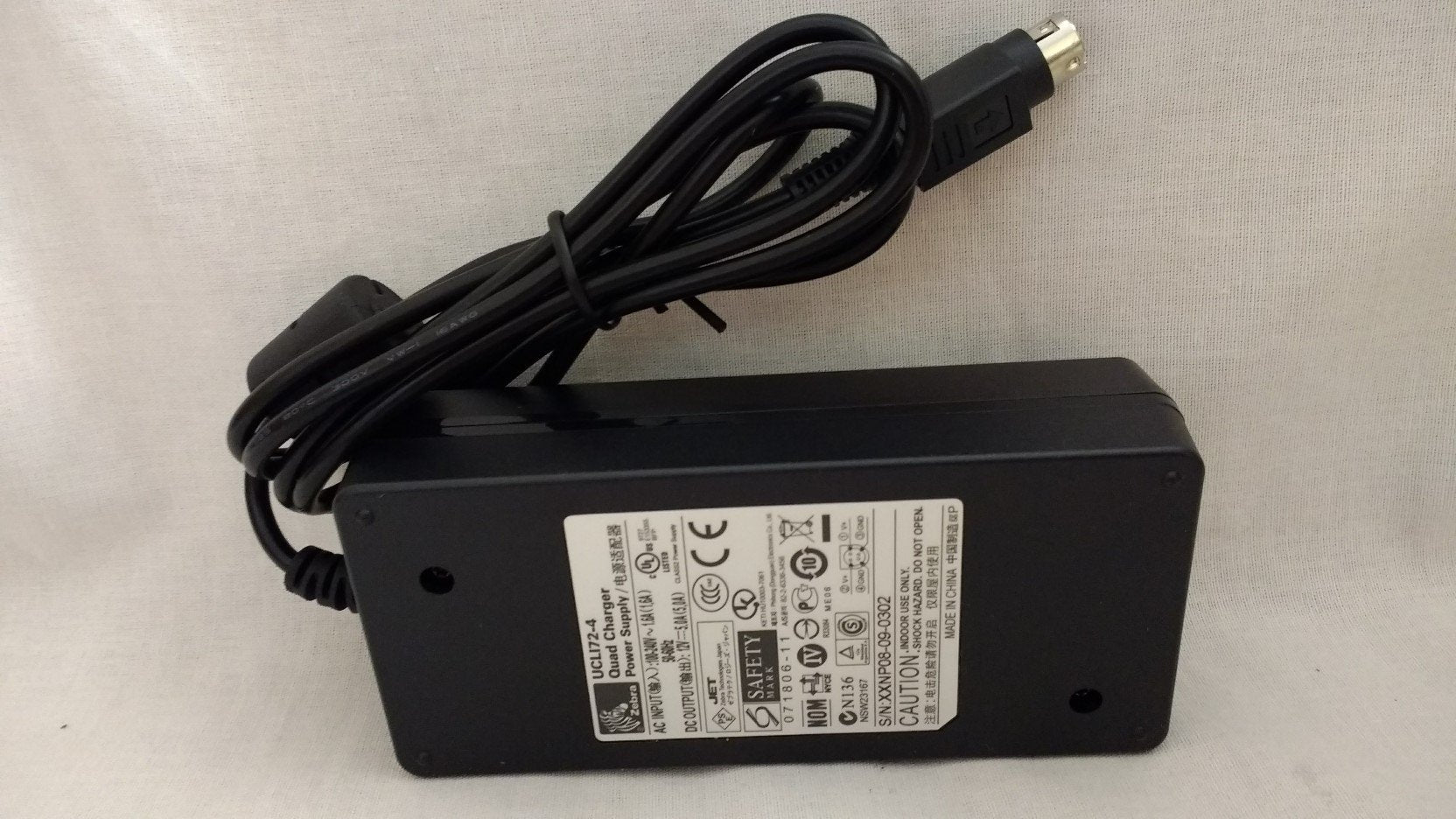 ZEBRA Quad Charger Power Supply (UCLI72-4 USED)