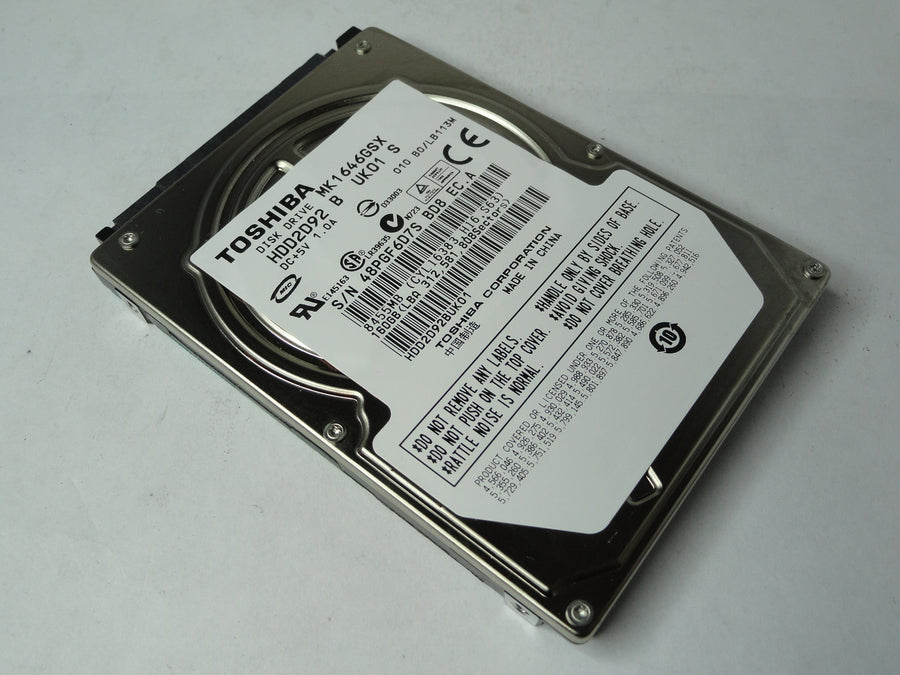 PR20460_HDD2D92_Toshiba 160Gb SATA 5400rpm 2.5in HDD - Image2