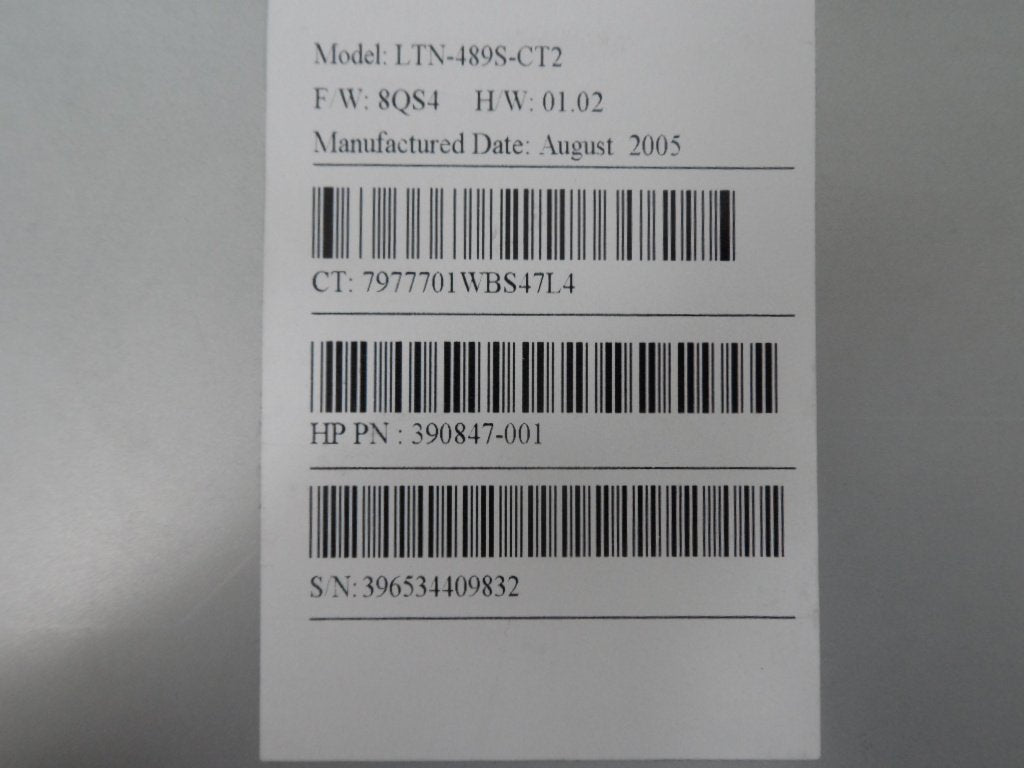 HP LTN-489S 48x CD Rom Drive ( 390847-001 LTN-489S-CT2 LTN-489S    HP )