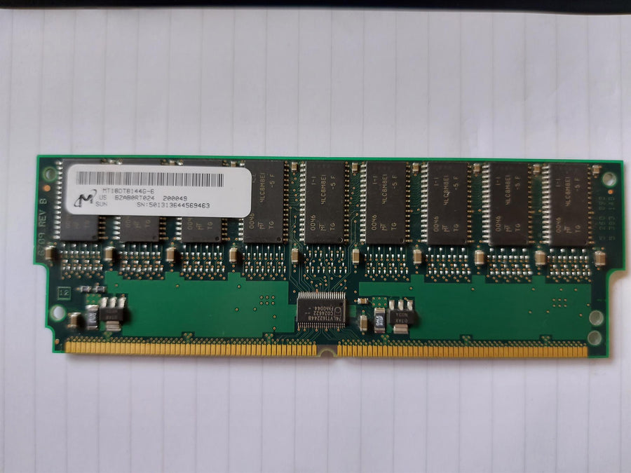 Micron 128MB PC100 100MHz 60ns ECC 200-Pin DIMM Memory for Sun Ultra SPARCengine (MT18DT8144G-6)