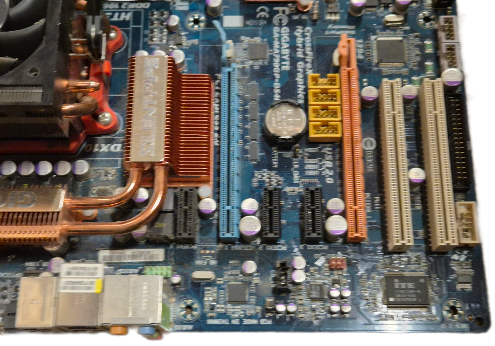 GigaByte AMD Quad Core AMD Phenom X4 8GB RAM Motherboard ( GA-MA790GP-DS4H ) USED