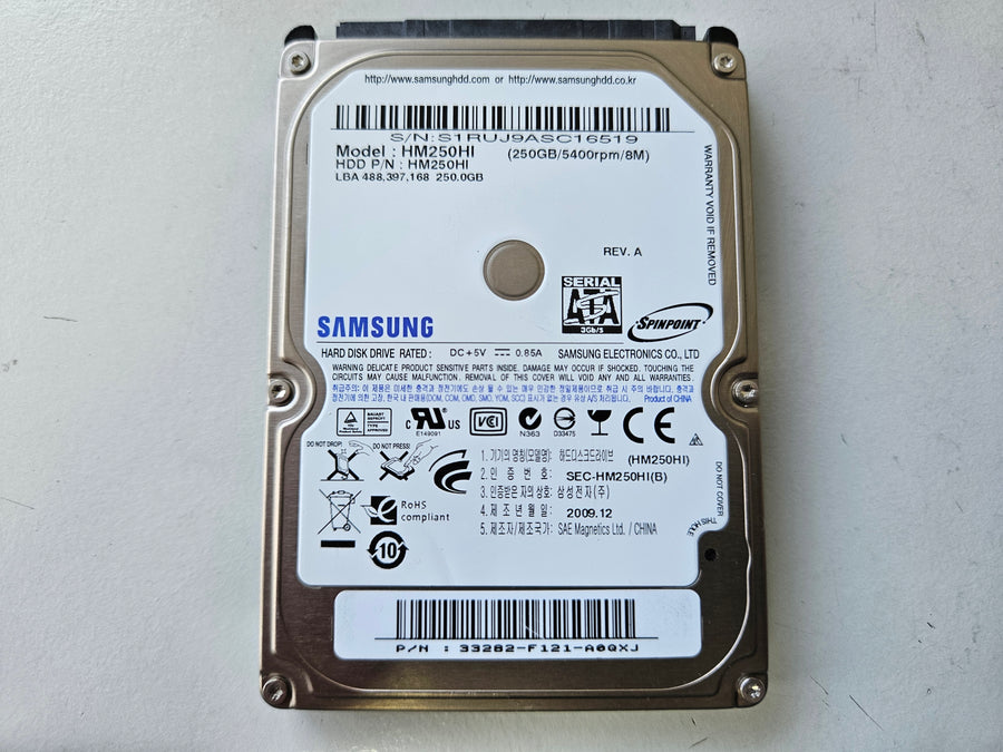 Samsung Spinpoint M7 250GB 5400RPM SATA 2.5in HDD ( HM250HI ) REF