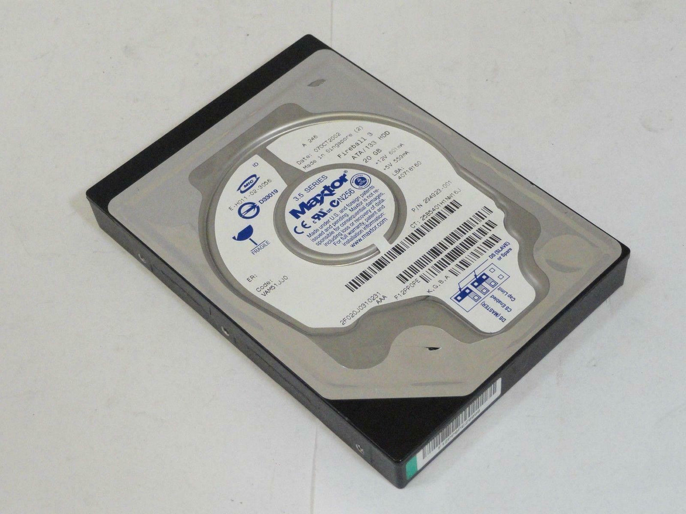 Maxtor Compaq 20Gb IDE 5400rpm 3.5in HDD ( 2F020J0 294923-001 ) REF