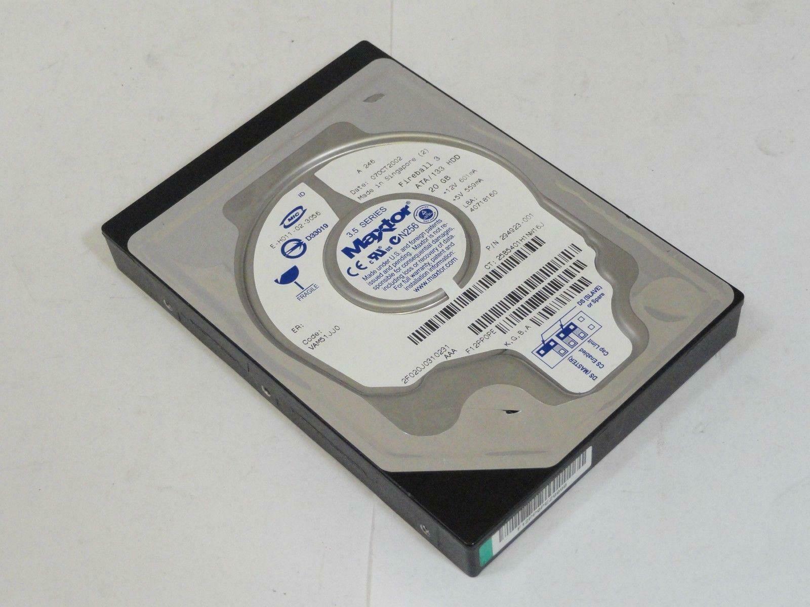 Maxtor Compaq 20Gb IDE 5400rpm 3.5in HDD ( 2F020J0 294923-001 ) REF