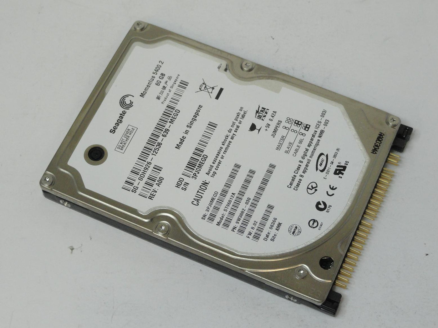 ST96812A - Seagate Dell Momentus 5400.2 60GB IDE 5400rpm 2.5in HDD - Refurbished