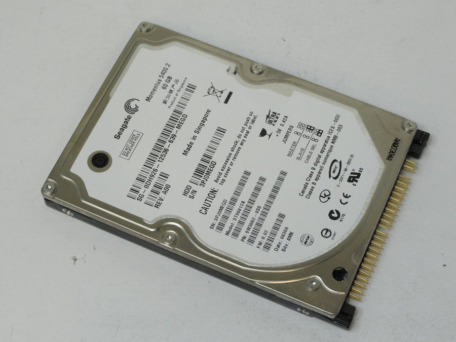 ST96812A - Seagate Dell Momentus 5400.2 60GB IDE 5400rpm 2.5in HDD - Refurbished