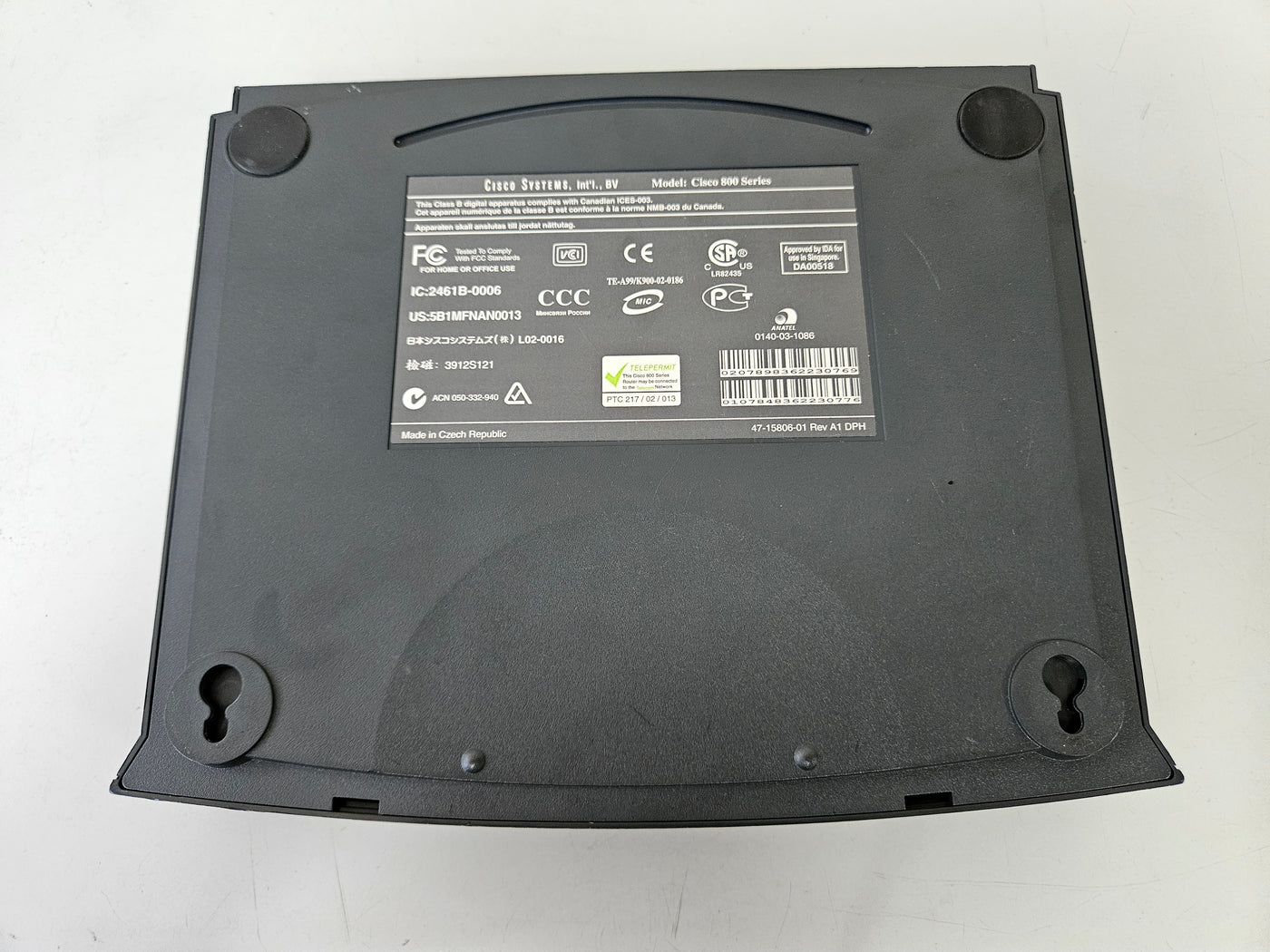 Cisco 800 Series 803 ISDN Ethernet Wired Network Router WITH PSU ( CISCO803 ) USED