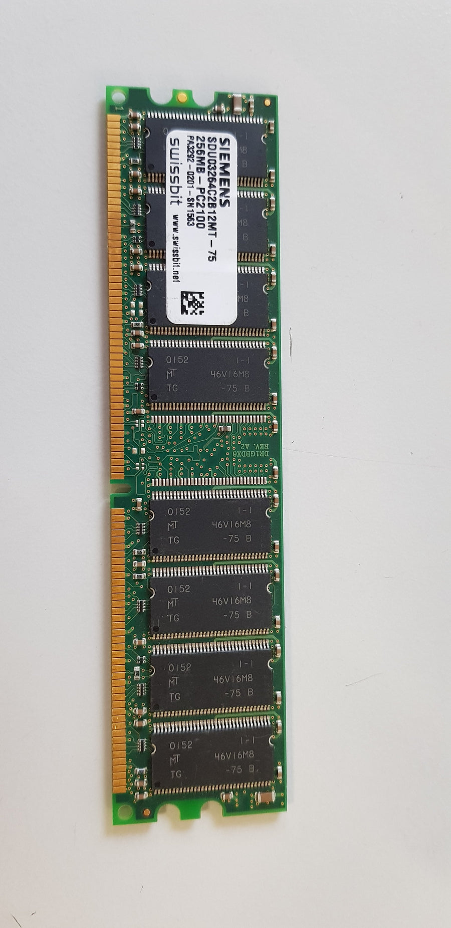 Siemens 256MB PC2100 184P nonECC CL2.5 DDR SDRAM DIMM (SDU03264C2B12MT-75)