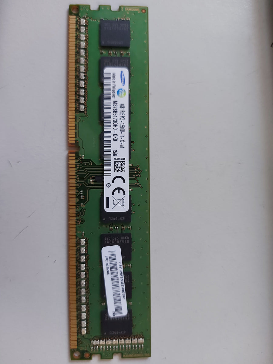 Samsung / Lenovo 4GB DDR3 PC3-12800 1600MHz SDRAM DIMM M378B5173QH0-CK0 03T566