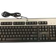 HP UK Keyboard with PS/2 connector - Black/Silver ( 434820-031 435302-031 SK-2880 ) USED