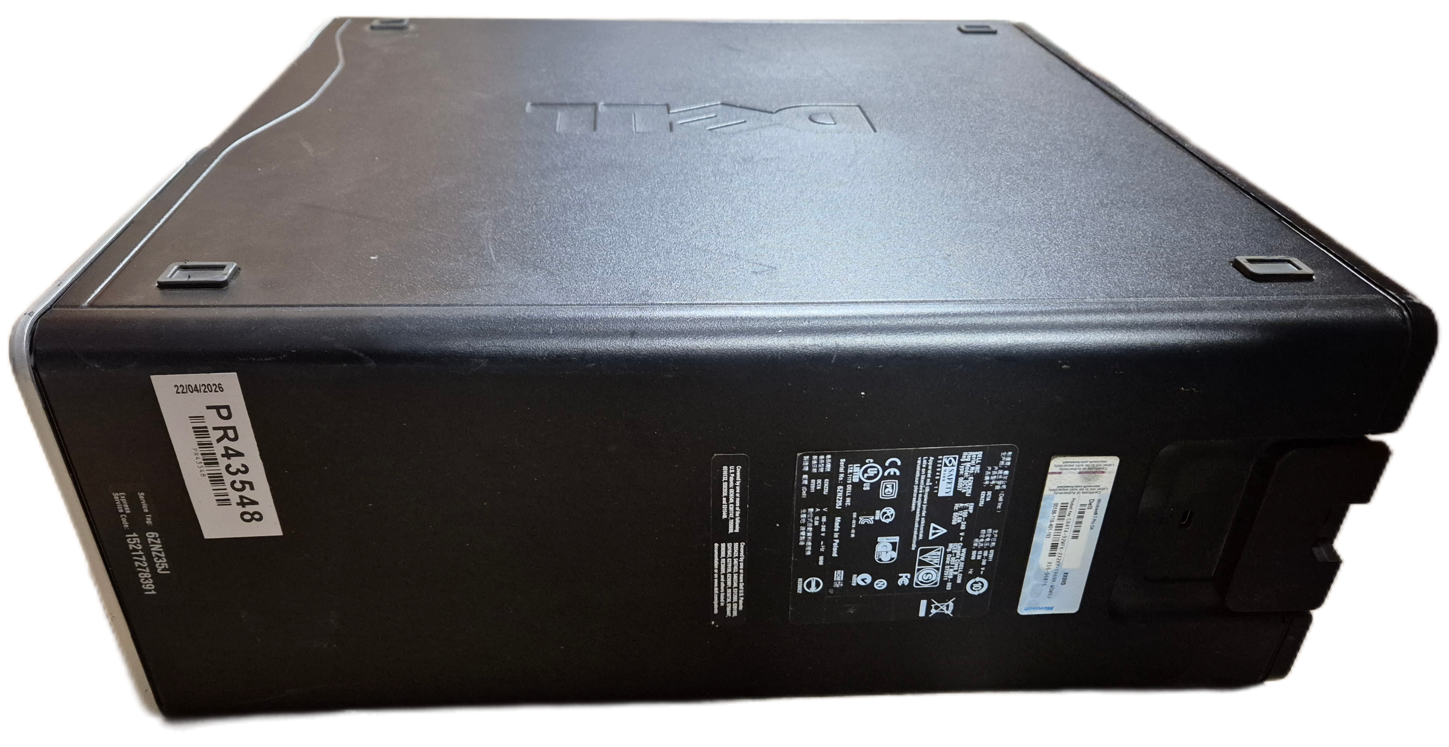 Dell Precision T5500 Xeon 5690 3.47GHz 360GB HDD 48GB RAM DVD Linux Win7Pro COA present USED