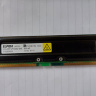 Elpida 512MB/16d PC800-40 800MHz ECC Rambus RDRAM RIMM Memory Module (MC-4R512FKE8D-845)