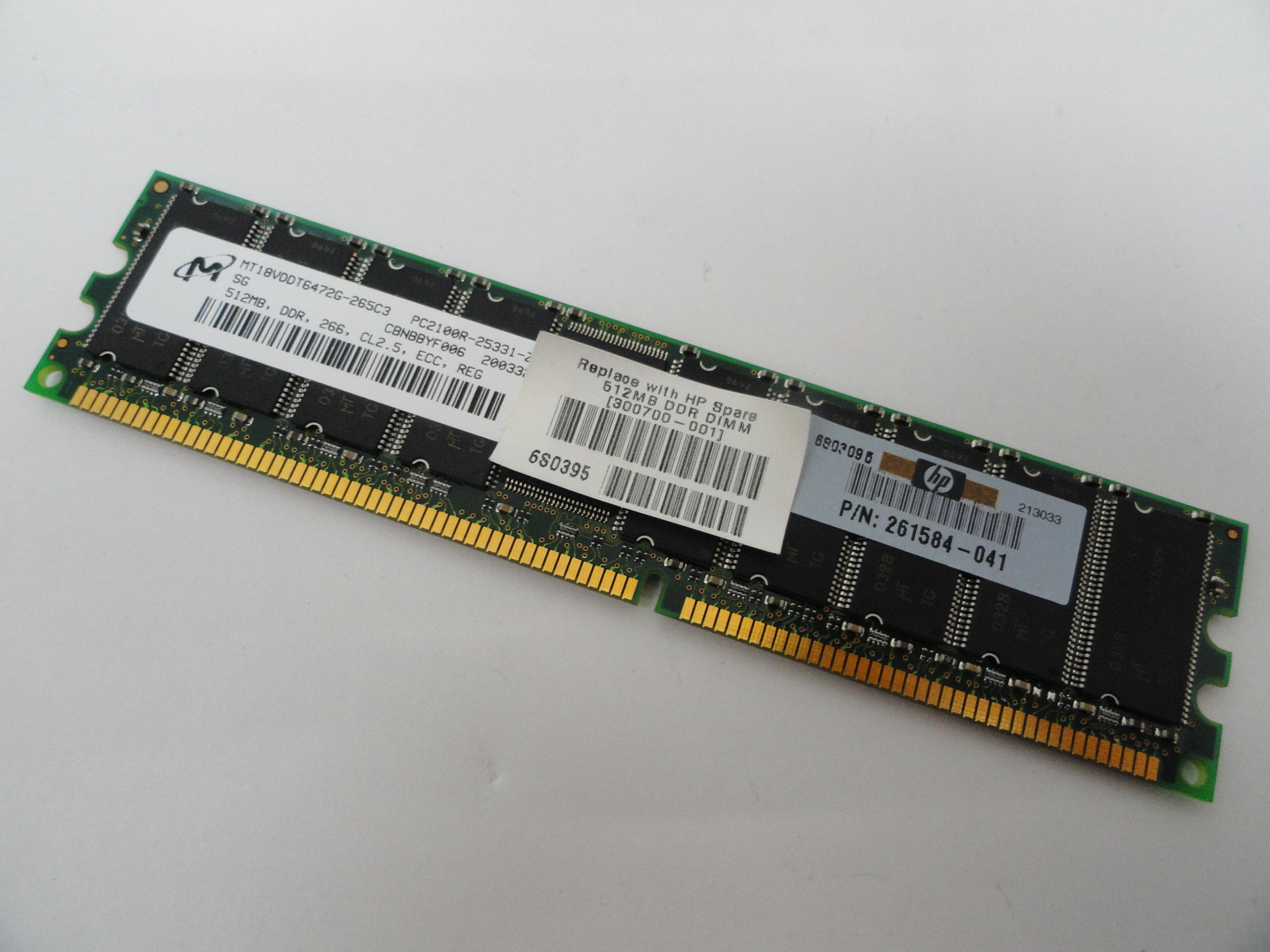 PR17082_PC210R-25331-Z_Micron HP 512Mb DDR-266 CL2.5 ECC Reg RAM Module - Image4