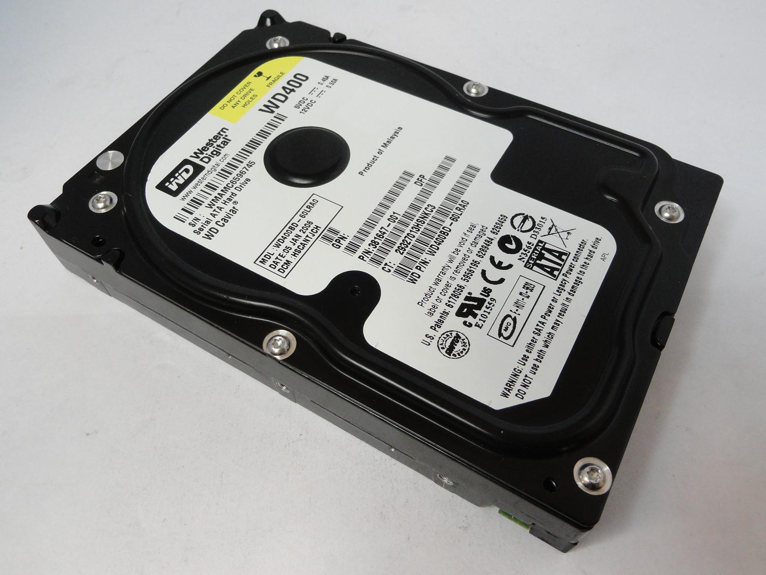 WD400 - Western Digital Compaq 40GB SATA 7200rpm 3.5in HDD - Refurbished