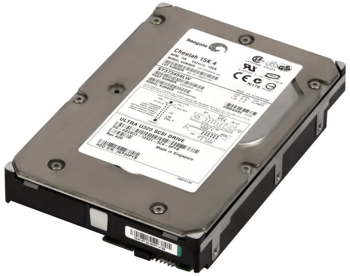 Seagate Dell 73GB SCSI 68 Pin 15Krpm 3.5in HDD ( 9X5005-041 ST373454LW 0F5425 ) USED