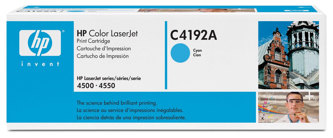 HP Cyan Toner Cartridge ( C4192A 6850014636379 ) NEW OLD STOCK FINAL SALE