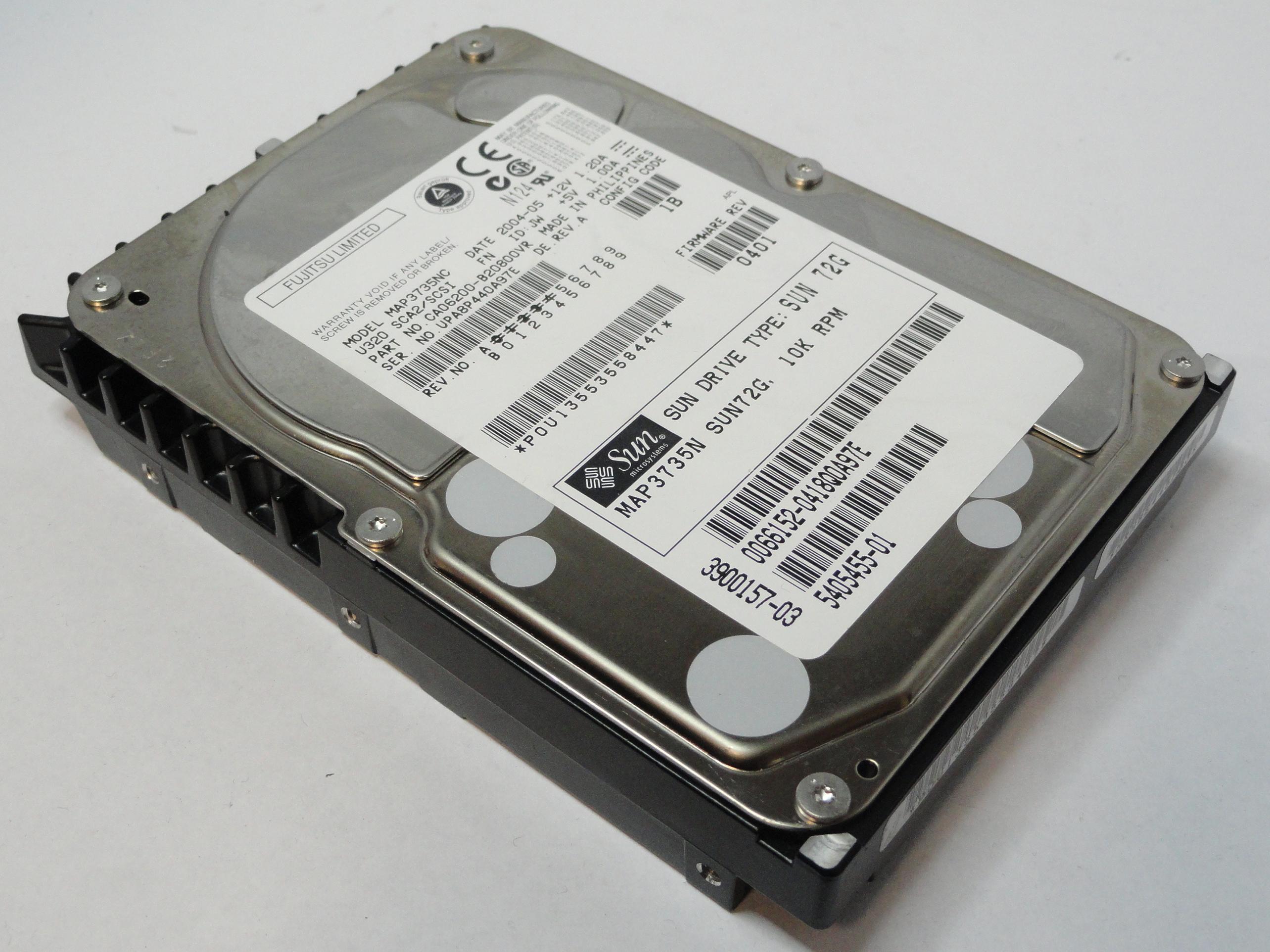 PR19227_CA06200-B20800VR_Fujitsu Sun 73GB SCSI 80 Pin 10Krpm 3.5in HDD - Image3