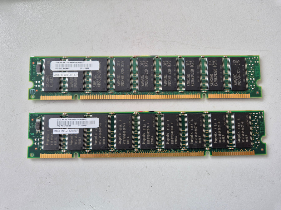 IBM 512MB Kit (2 X 256MB) SDRAM-100MHz PC100 Unbuffered ECC 200 Pin DIMM Server Memory ( 09P0544 ) REF