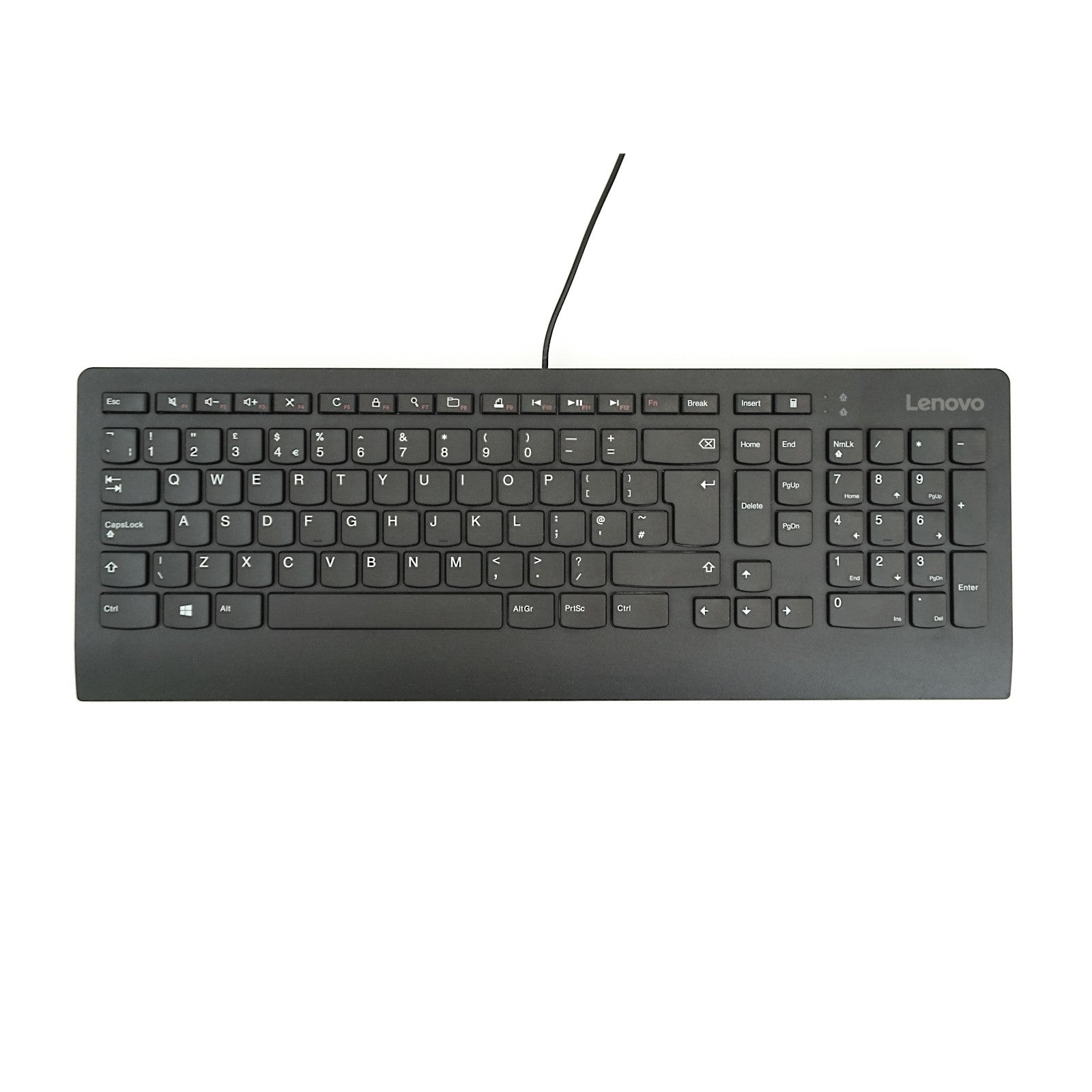 Lenovo Slim F5 USB Keyboard - Black ( 54Y9527 SIL 12-W49 ) NEW