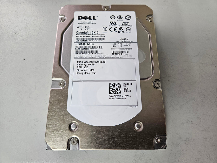 Seagate Dell 146GB SAS 15Krpm 3.5in HDD ( 9CE066-050 ST3146356SS 0XX518 ) REF