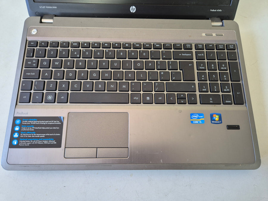 HP ProBook 4540s i5 NO OS NO HDD NO DVD Battery Fair BIOS locked - SPR