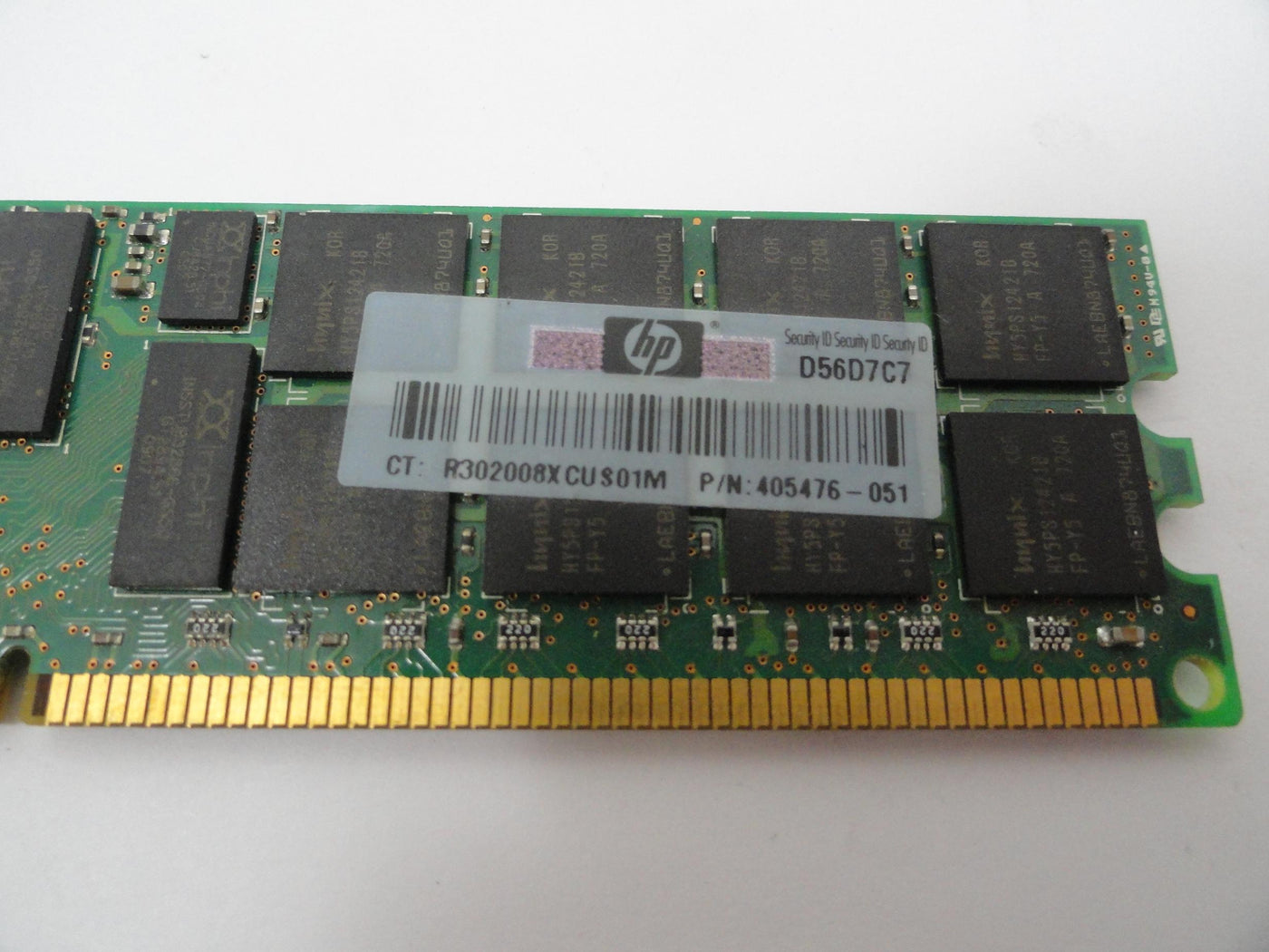 Hynix HP 2GB PC2-5300 CL5 ECC DDR2-667 DIMM ( HYMP525P72BP4-Y5 405476-051 ) REF