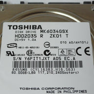 PR21125_HDD2D35_Toshiba 60Gb SATA 5400rpm 2.5in HDD - Image2