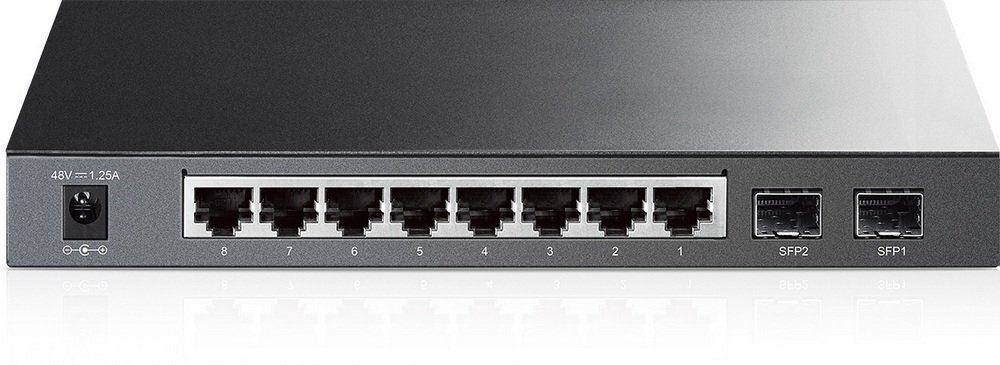 TP-LINK 8-Port Gigabit Smart PoE Managed Switch with 2 SFP Slots ( TL-SG2210P ) USED