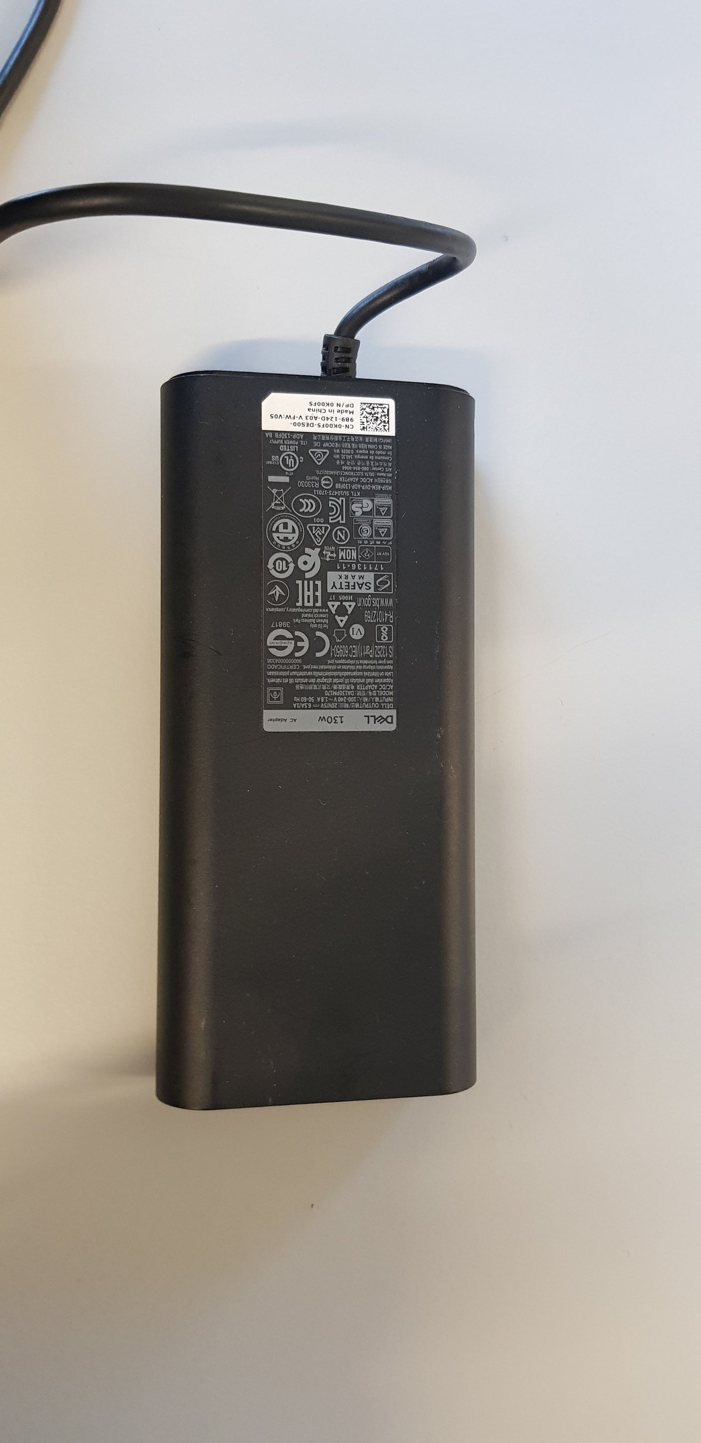 ORIGINAL DELL 130W TYPE C USB C POWER SUPPLY AC ADAPTER (DA130PM170 0K00F5)