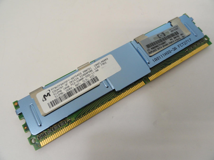 MT9HTF6472Y-667D4D3 - Micron 512MB 240p PC2-5300 CL5 9c 64x8 Fully Buffered ECC FBDIMM - Refurbished