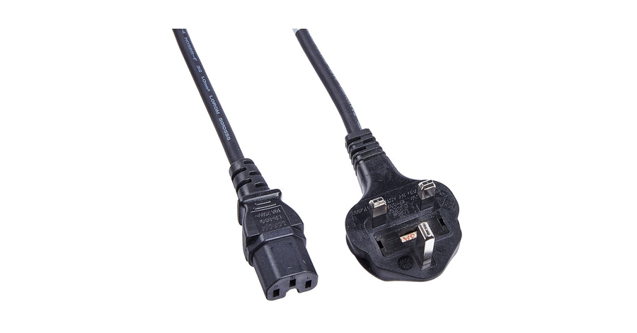 2-PACK 3rd Party IEC C15 UK Mains Cable 2.44m for Cisco Catalyst ( CAB-TA-UK ) NEW
