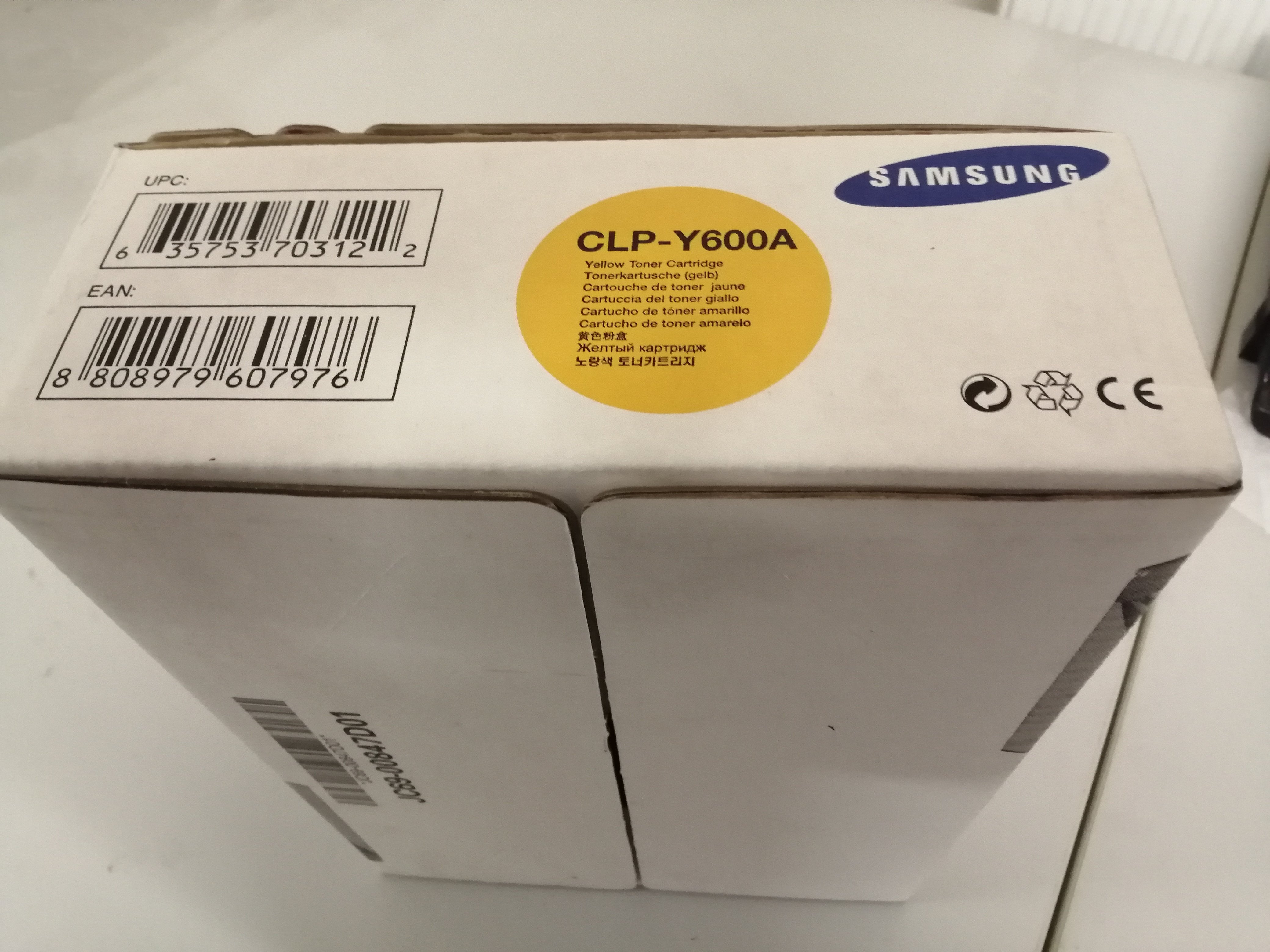 Samsung Yellow Samsung toner CLP600 ( CLP-Y600A ) NEW OLD STOCK FINAL SALE