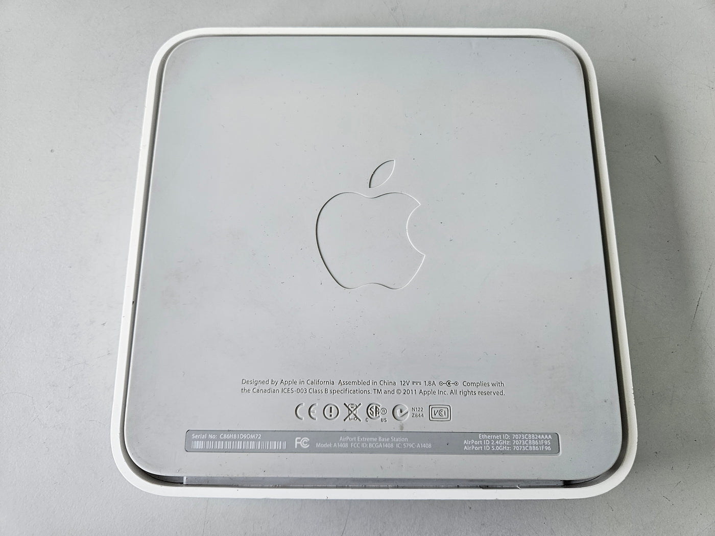 Apple AirPort Extreme Base Station 5th Gen Router NO PSU ( A1408 ) USED