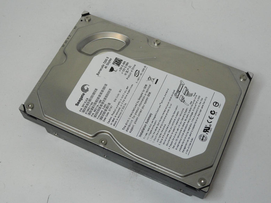 9BD11A-069 - Seagate 40GB SATA 7200rpm 3.5in Barracuda 7200.9 HDD - Refurbished