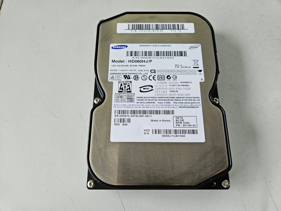 Samsung Dell 80GB SATA 7200rpm 3.5in HDD ( HD080HJ/P 0XD673 ) REF