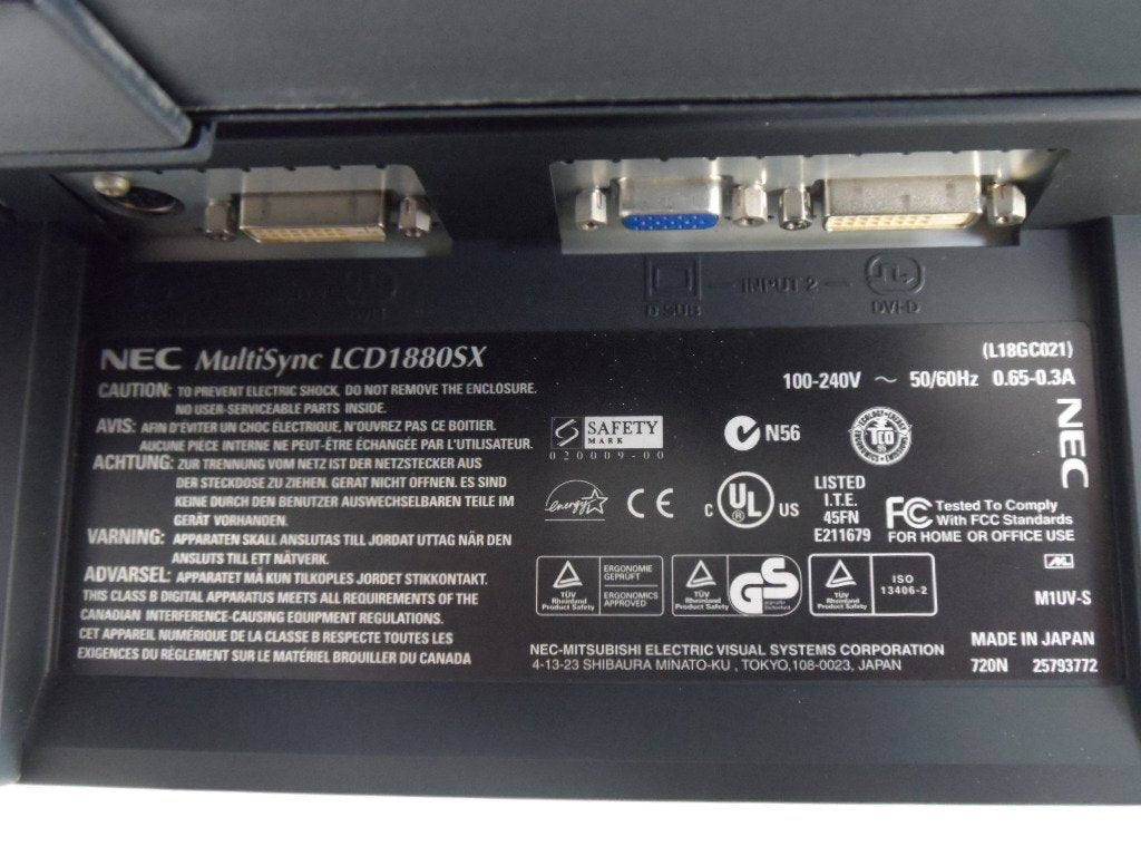 PR16251_L18GC021_NEC 1880SX 18.1\'\' TFT Monitor - Image6