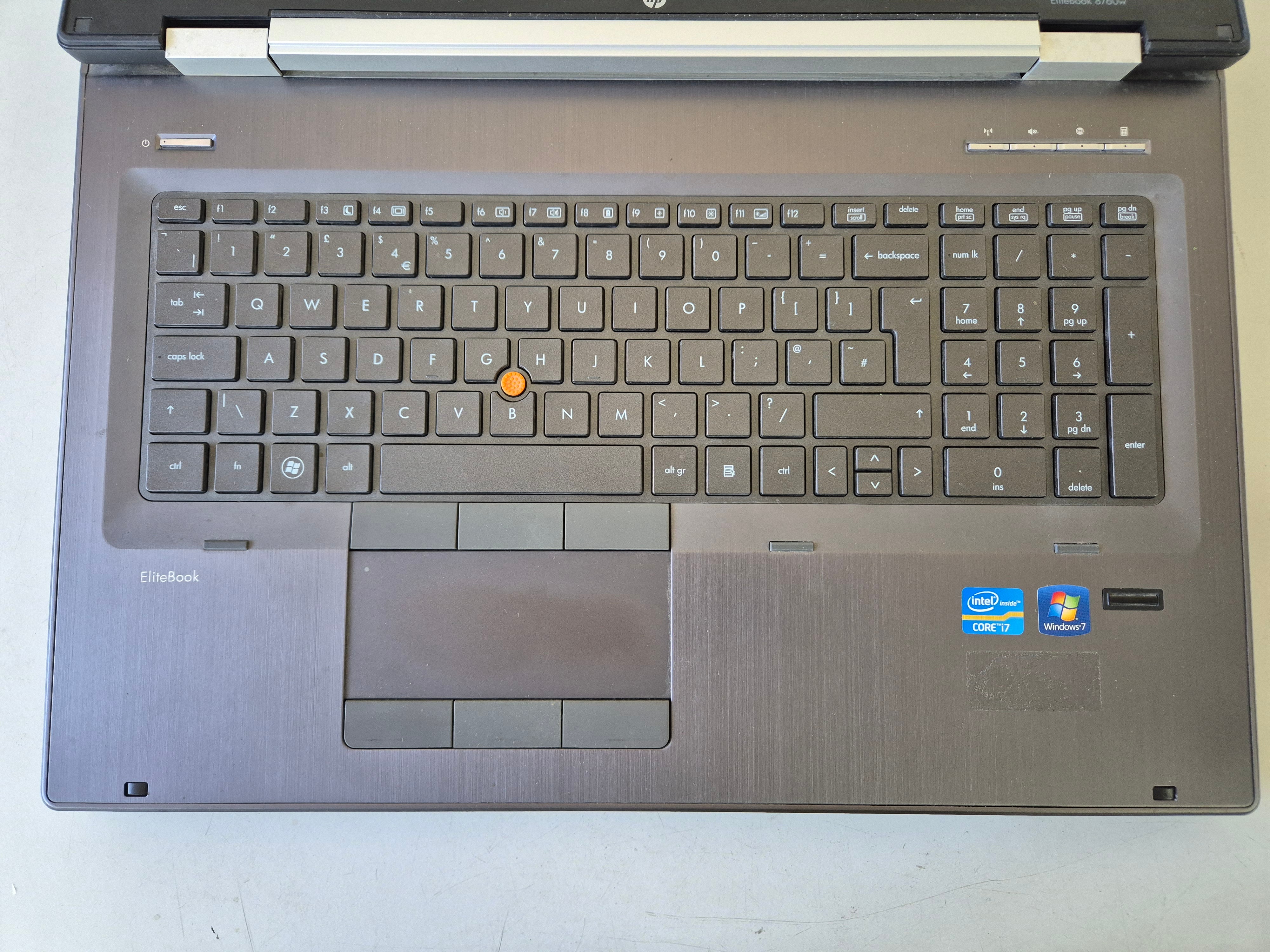 HP EliteBook 8760W 500GB HDD 8GB RAM DVD i7-2670QM 2.20GHz Win10 17.3" USED