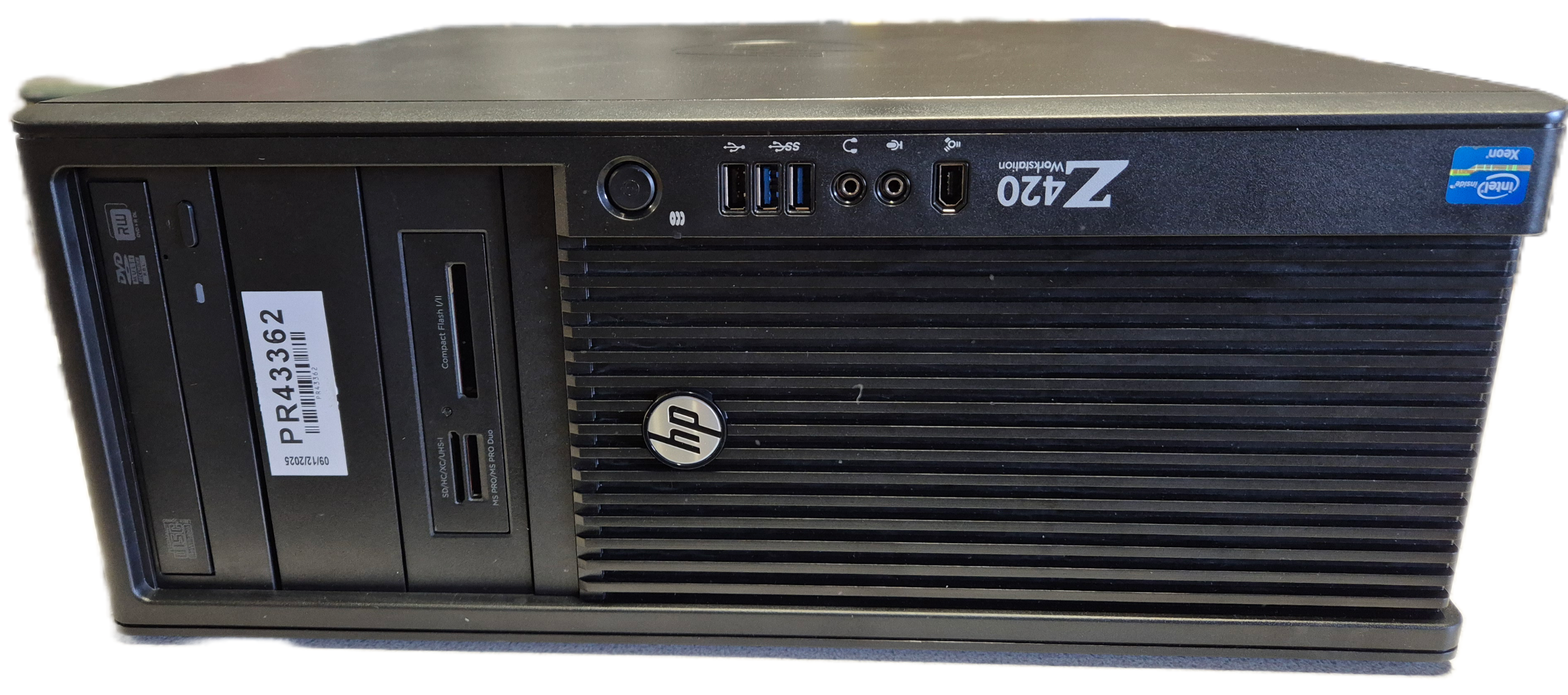 HP Z420 Workstation Xeon E5-1650 3.5Ghz 8GB RAM DVD NO HDD NO OS - no graphics card ( WM641ET#ABU ) USED