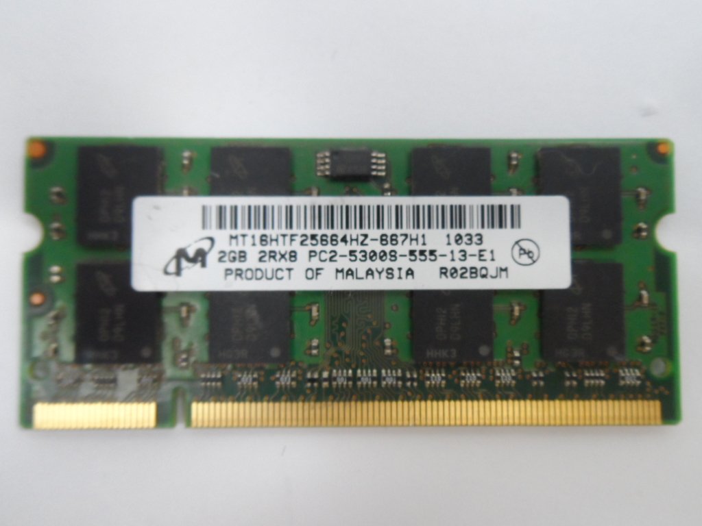 PR24017_MT16HTF25664HZ-667H1_Micron MT16HTF25664HZ-667H1 DDR2 2Gb SODIMM - Image2