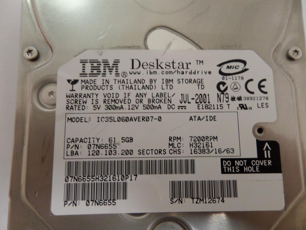 PR19605_07N6655_IBM 61.4Gb IDE 7200rpm 3.5in HDD - Image2