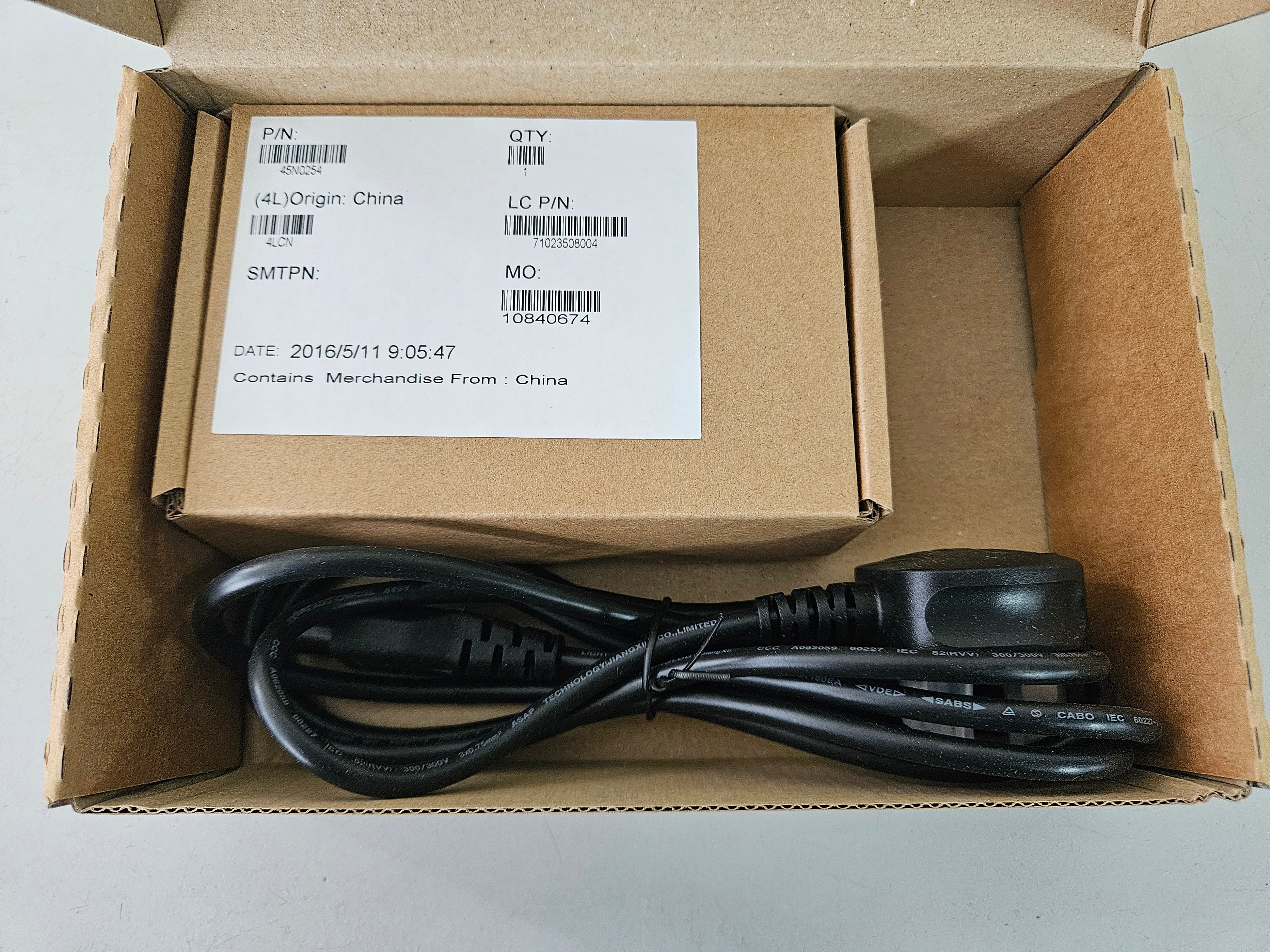 Lenovo 65W 20V 3.25A Slim Tip AC Laptop Charger ( 45N0254 ) NEW