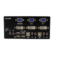 STARTECH  2 Port Dual Monitor DVI KVM Switch (SV231DDVDUA NOB )