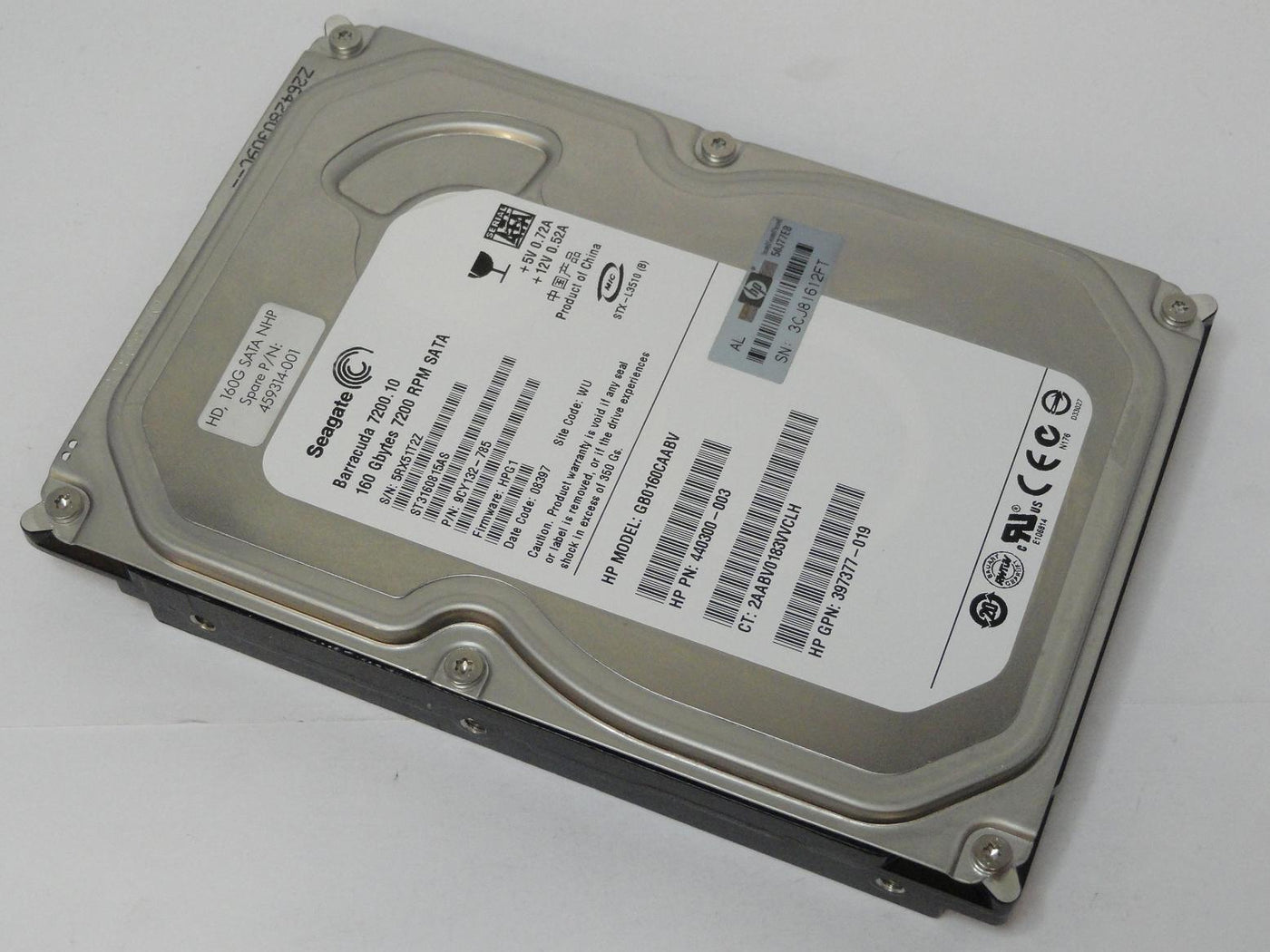 9CY132-785 - Seagate HP 160GB SATA 7200rpm 3.5in HDD - Refurbished