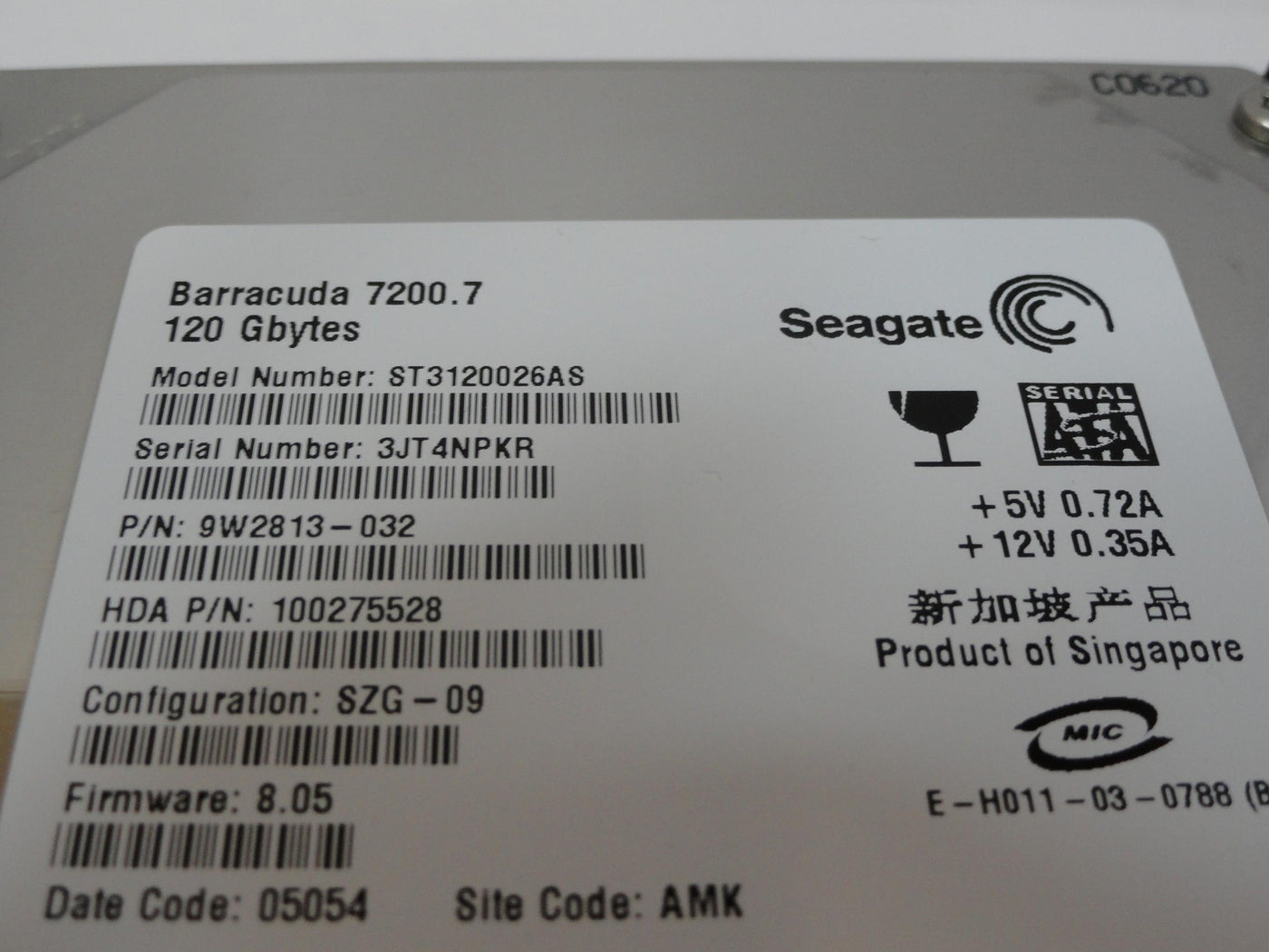 PR18757_9W2813-032_Seagate Dell 120GB SATA 7200rpm 3.5in HDD - Image2