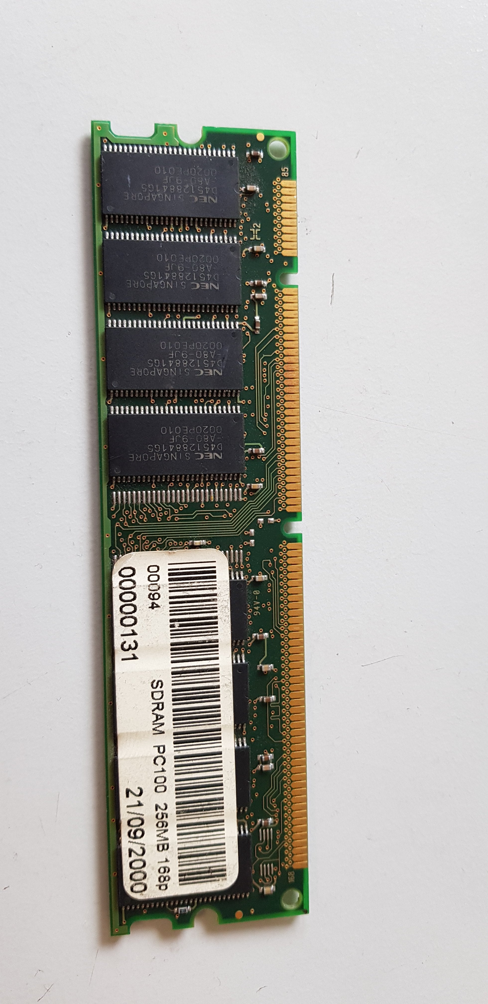 IRL DEM 256MB PC100-222-620 256MB CL2 SDRAM PC100 Memory Module(DP100-064322E)