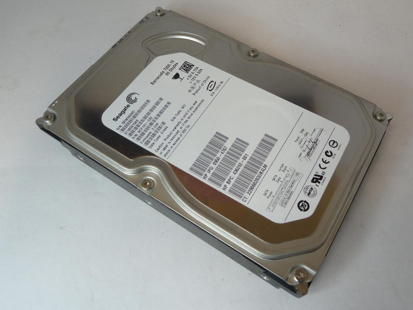 9CY131-020   - Seagate HP 80GB SATA 7200rpm 3.5in HDD - USED