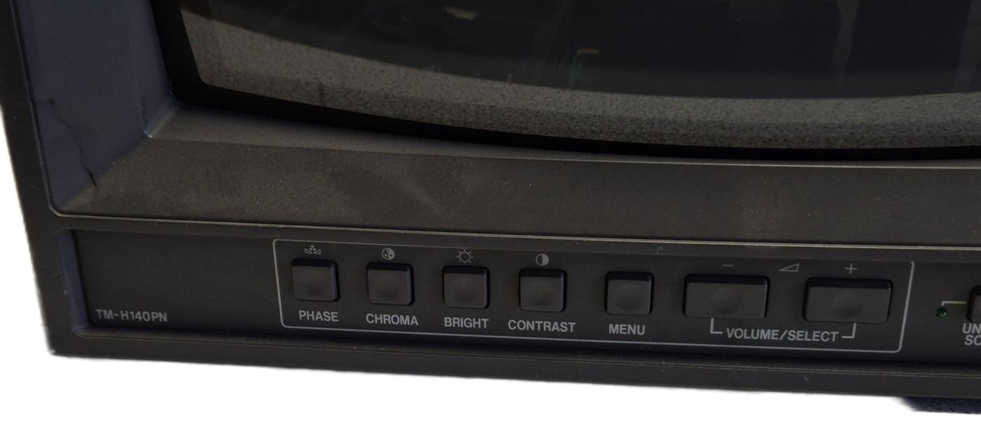 JVC TM-H140PN Colour Video Monitor - Power on and menu display only tests complete USED