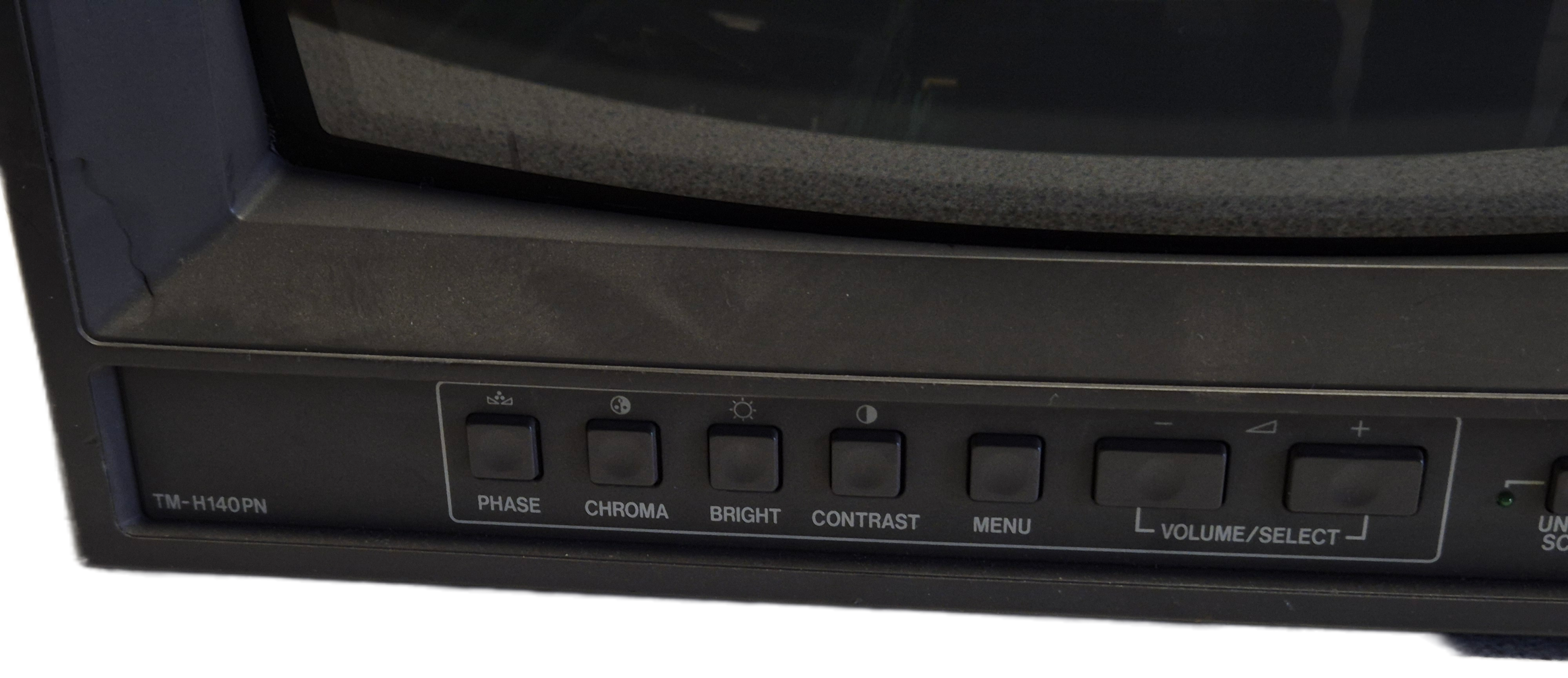 JVC TM-H140PN Colour Video Monitor - Power on and menu display only tests complete USED
