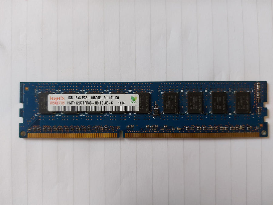 Hynix HP 1GB PC3-10600 DDR3-1333MHz ECC Unbuffered CL9 240-Pin DIMM ( HMT112U7TFR8C-H9 500208-562 ) REF