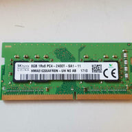 Hynix 8GB PC4-19200 DDR4-2400MHz non-ECC Unbuffered CL17 260-Pin SoDimm ( HMA81GS6AFR8N-UH ) REF